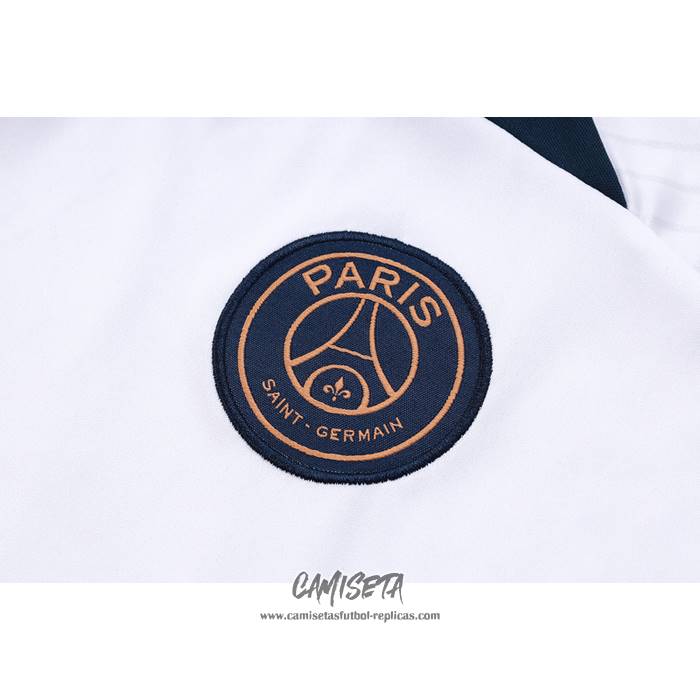 Chandal del Paris Saint-Germain 2023-2024 Manga Corta Blanco - Pantalon Corto